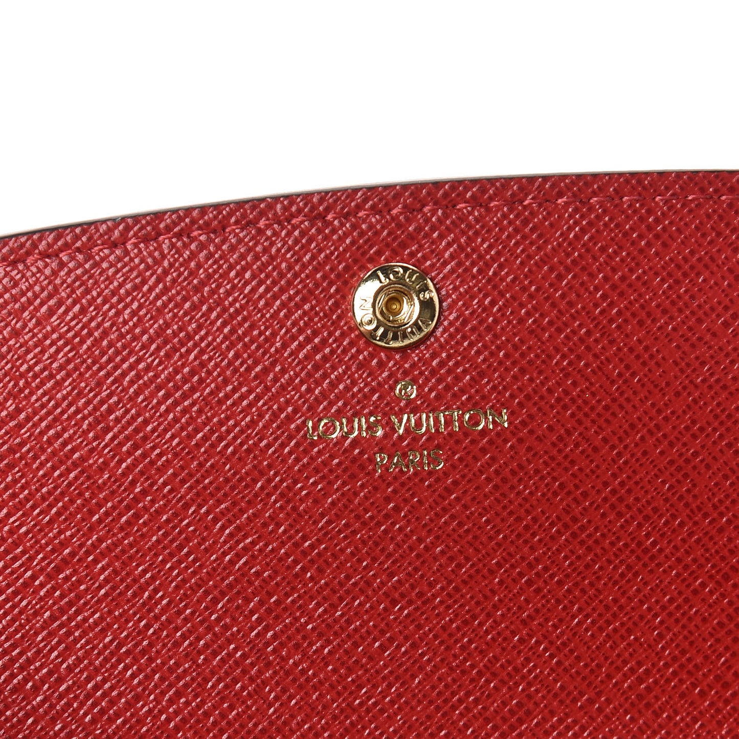Damier Ebene Emilie Wallet Red