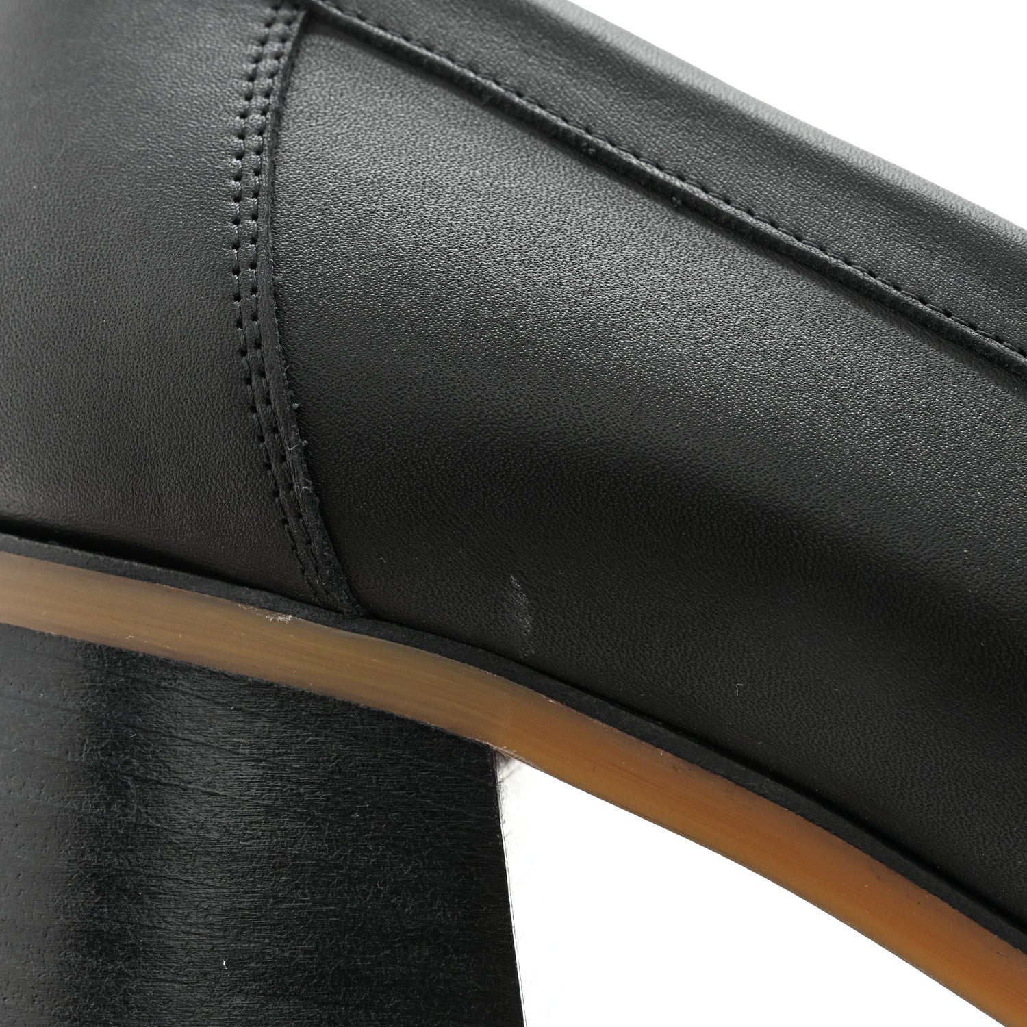 Hermes Calfskin Womens Foch 60 Pump 38 Black 11 of 11