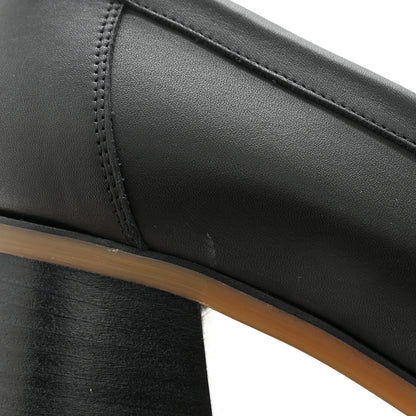 Hermes Calfskin Womens Foch 60 Pump 38 Black 11 of 11