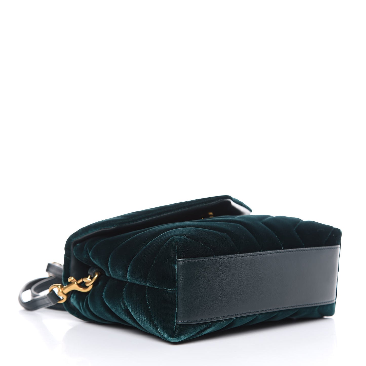 Velvet Y Quilted Monogram Toy Loulou Chain Satchel Dark Ottanio