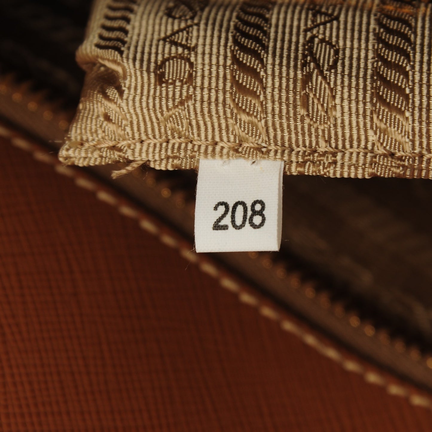 Saffiano Lux Shopping Tote Caramel