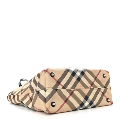 Burberry Nova Check Large Nickie Tote Black 4 of 14