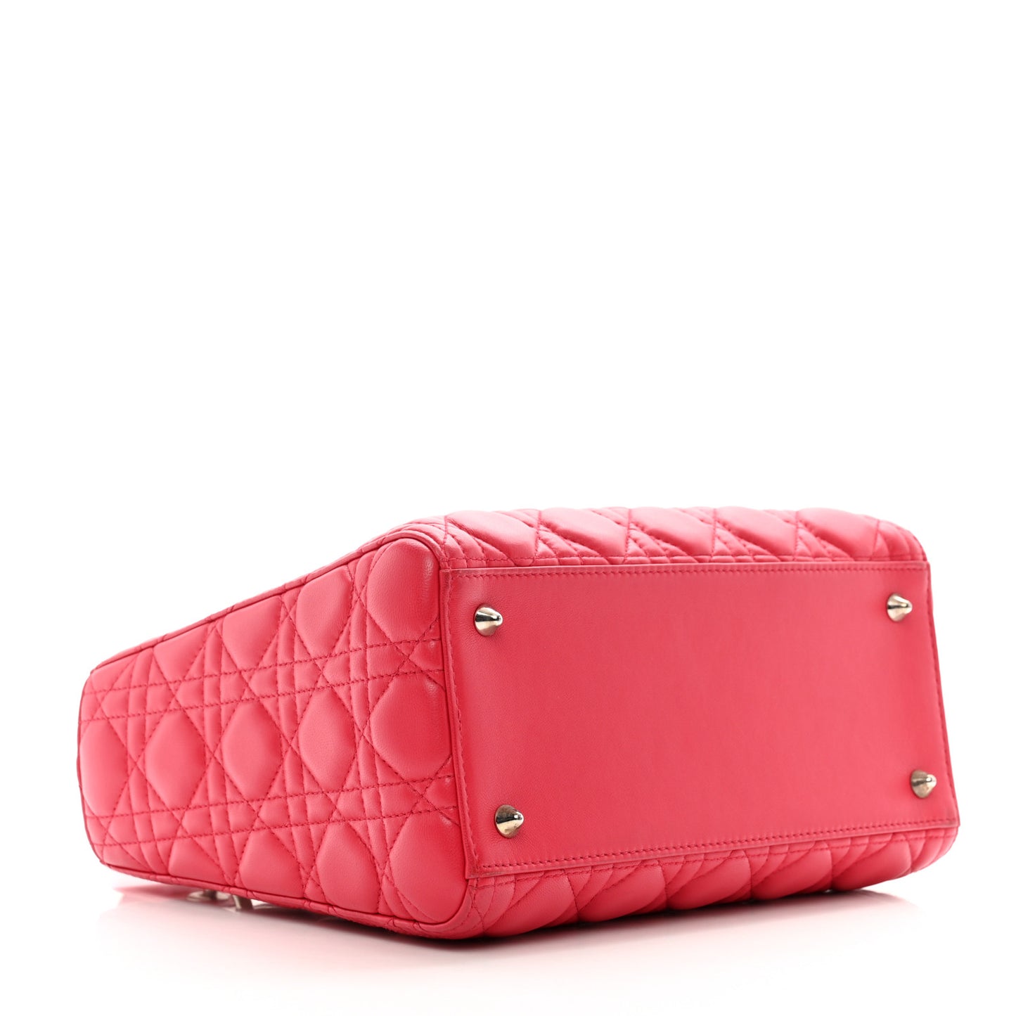 Lambskin Cannage Medium Lady Dior Pink