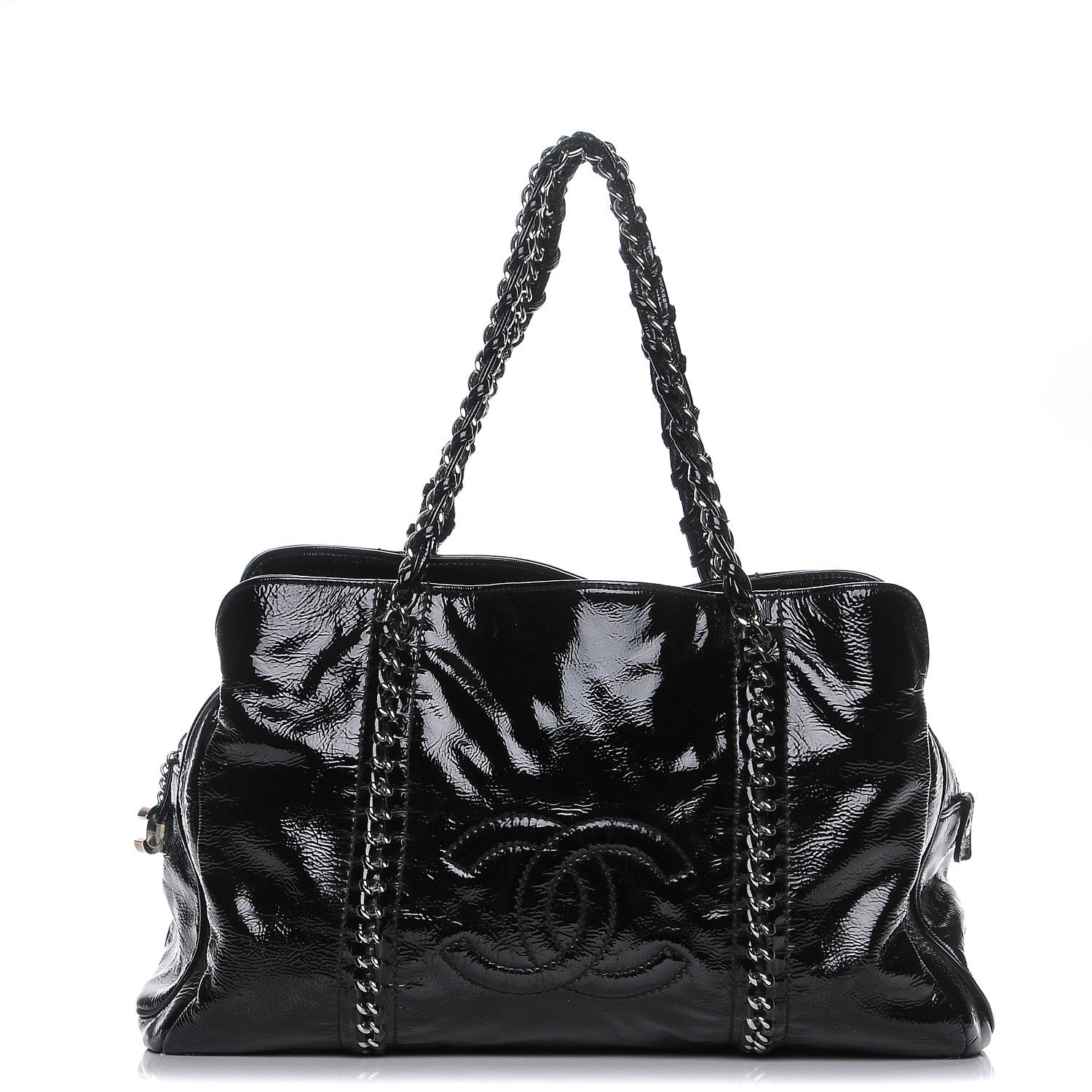Chanel Patent Calfskin Large Luxe Ligne Tote Black 1 of 7