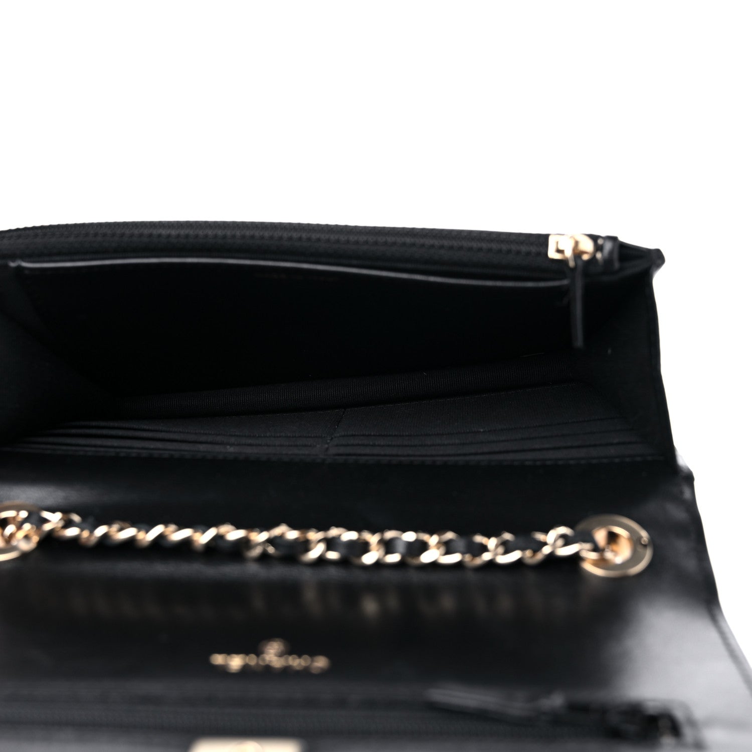 Chanel Lambskin Quilted Trendy CC Wallet On Chain WOC Black 4 of 10