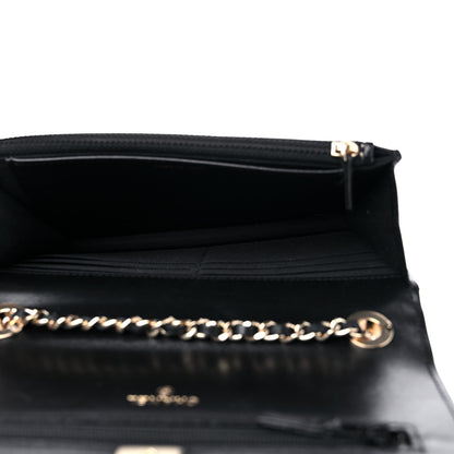 Chanel Lambskin Quilted Trendy CC Wallet On Chain WOC Black 4 of 10