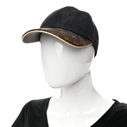 Louis Vuitton Polyester Silk Monogram LV Get Ready Cap M Black 2 of 8