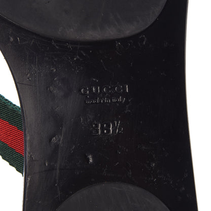 Gucci Nylon Guccissima Web Womens Thong Sandals 38.5 Green Red Black 6 of 11