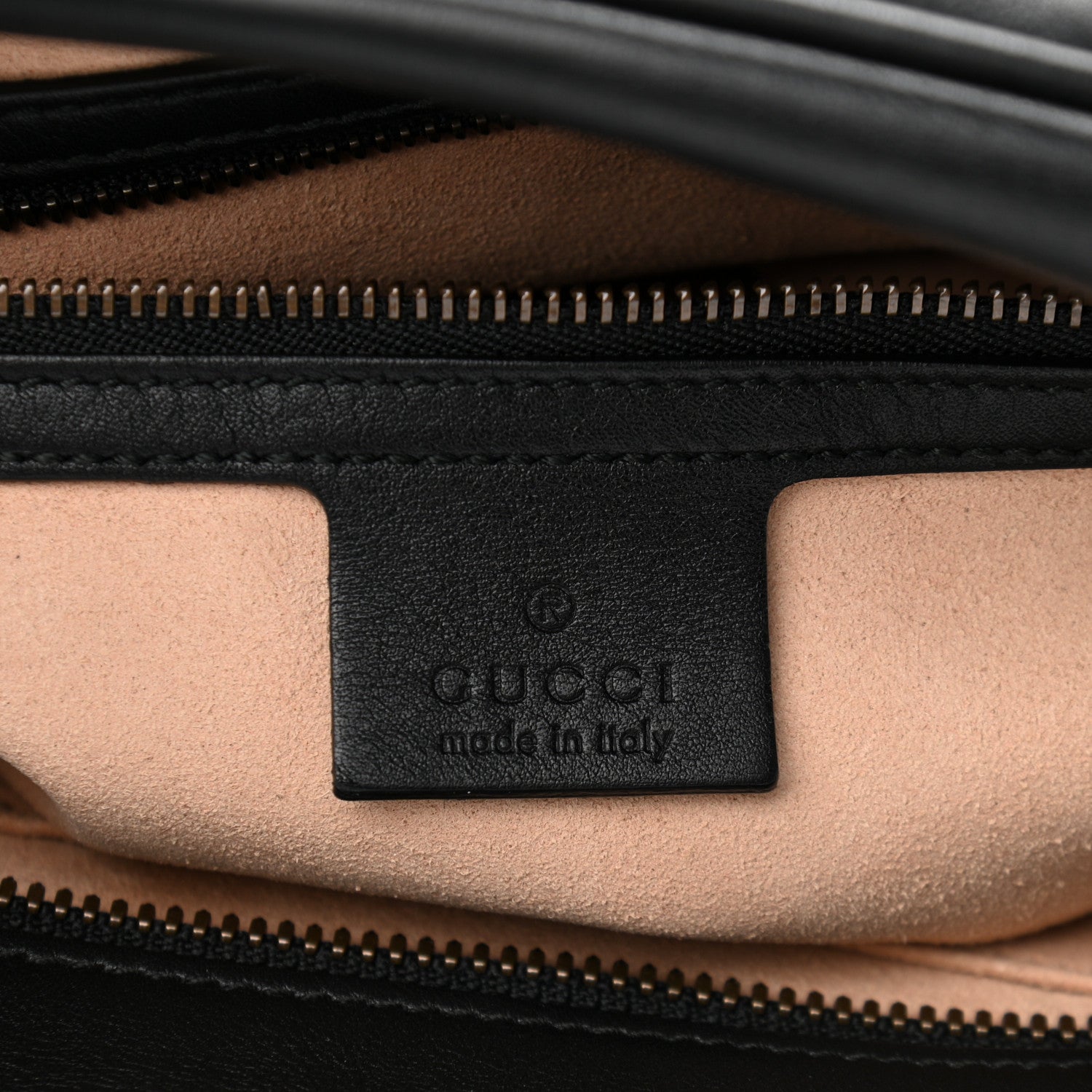 Gucci Calfskin Matelasse Medium GG Marmont Chain Shoulder Bag Black 6 of 12