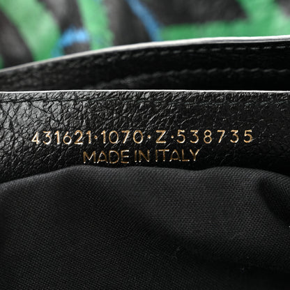 Balenciaga Agneau Graffiti All Over Classic Hardware S City Black Vert Rouge 8 of 11