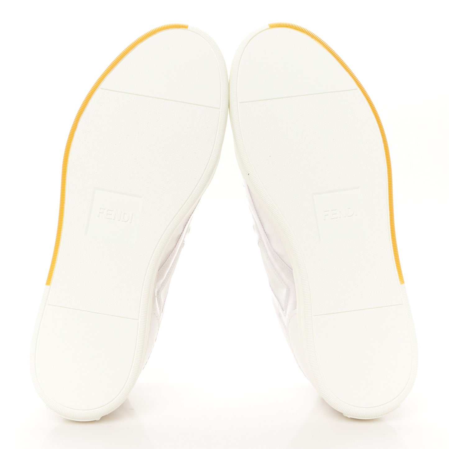 Grained Calfskin Fabric Mesh Mens Fancy Low Top Sneakers 42 White Yellow