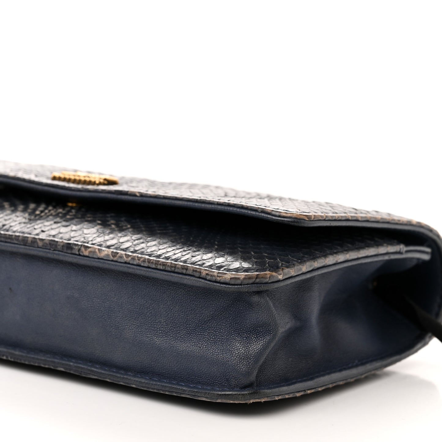 Snakeskin Wallet On Chain WOC Blue