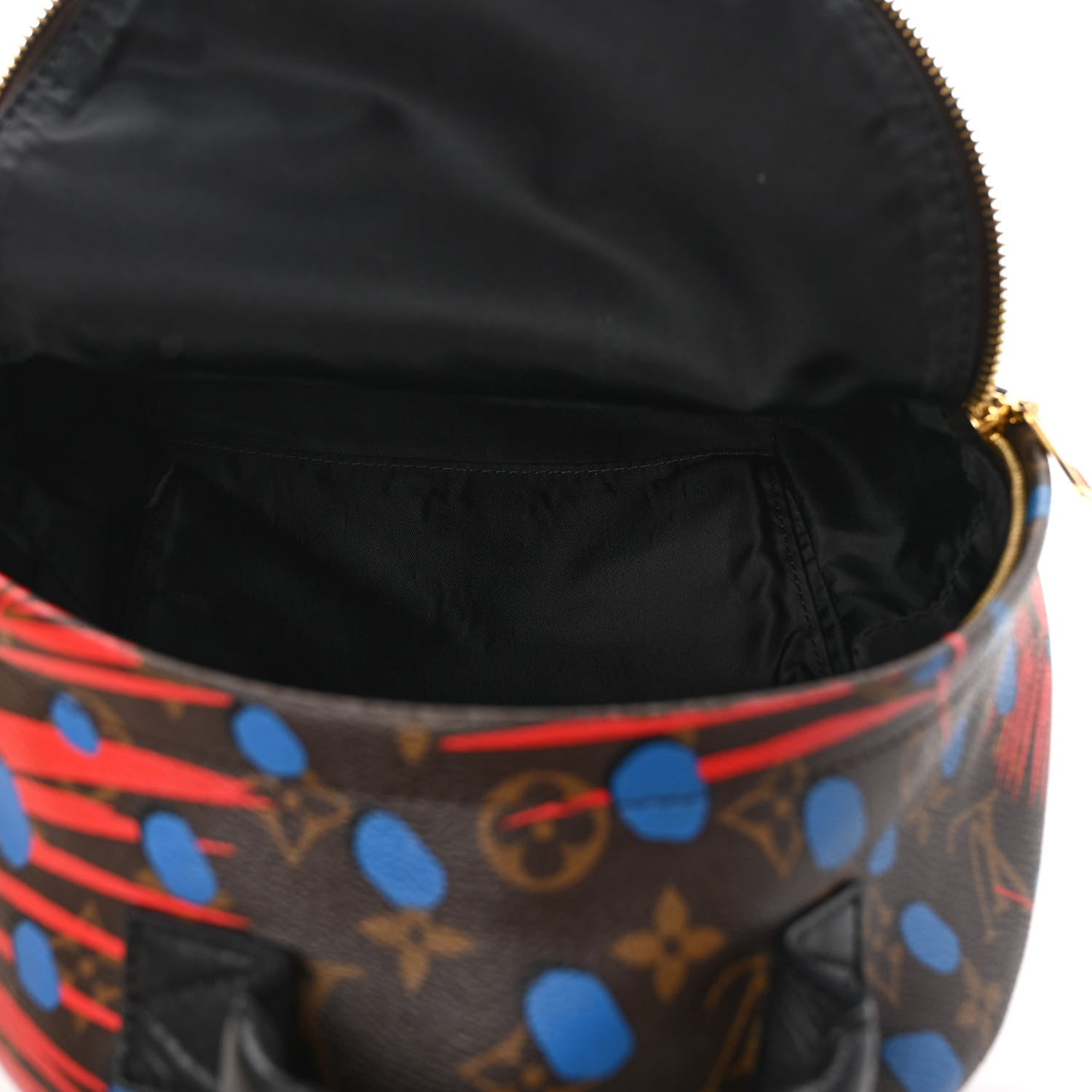 Louis Vuitton Monogram Jungle Dots Palm Springs Backpack PM Coquelicot Denim 5 of 8