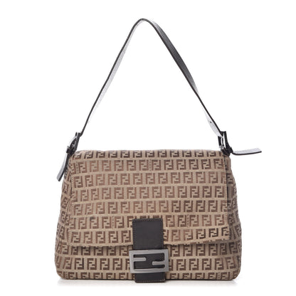 Fendi Zucchino Mama Baguette Dark Brown 1 of 11