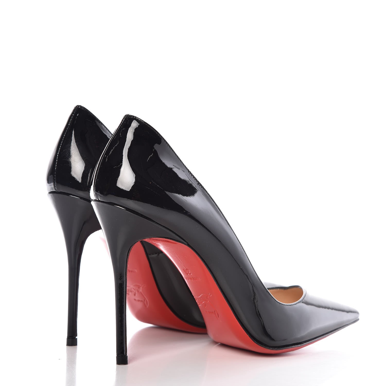 Christian Louboutin Patent Bat 100 Pumps 36 Black 4 of 8