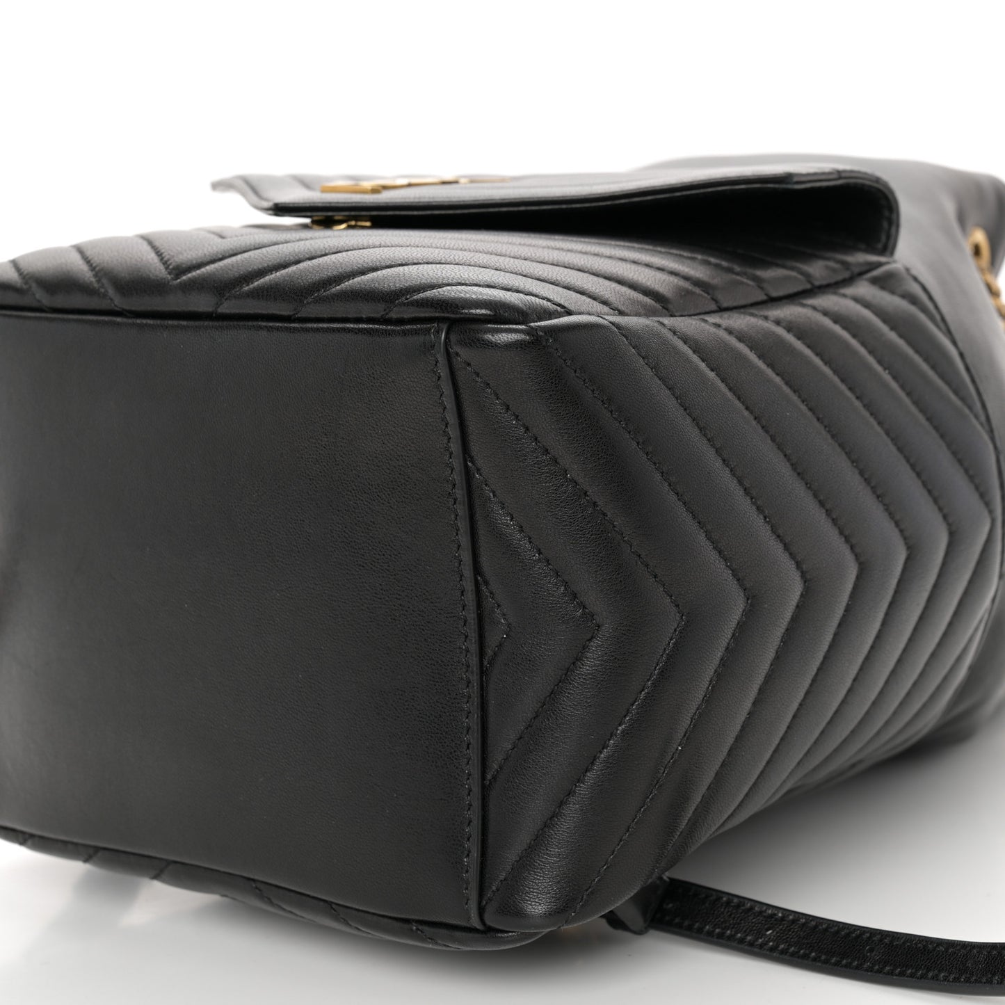 Lambskin Matelasse Monogram Joe Backpack Black