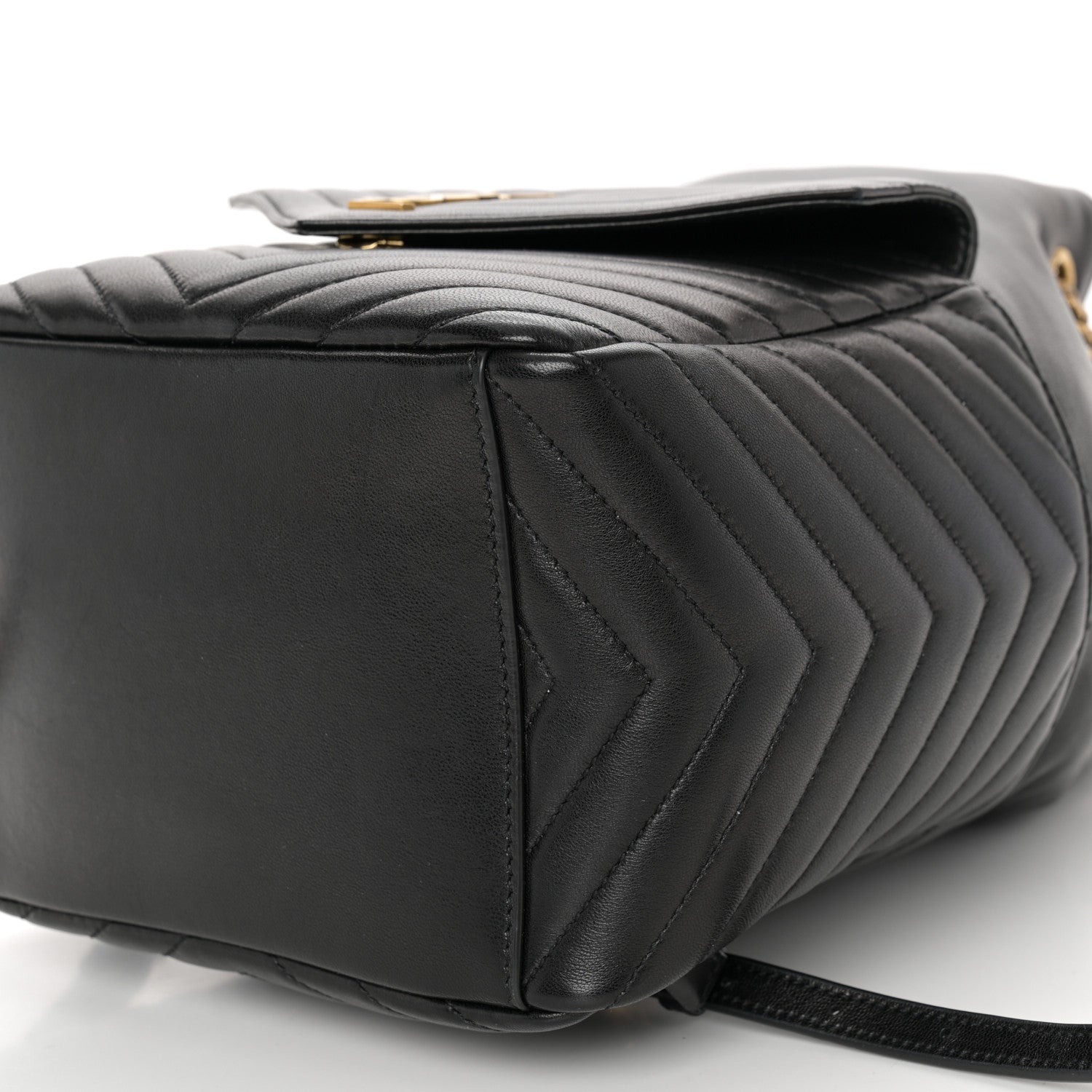 Saint Laurent Lambskin Matelasse Monogram Joe Backpack Black 10 of 11