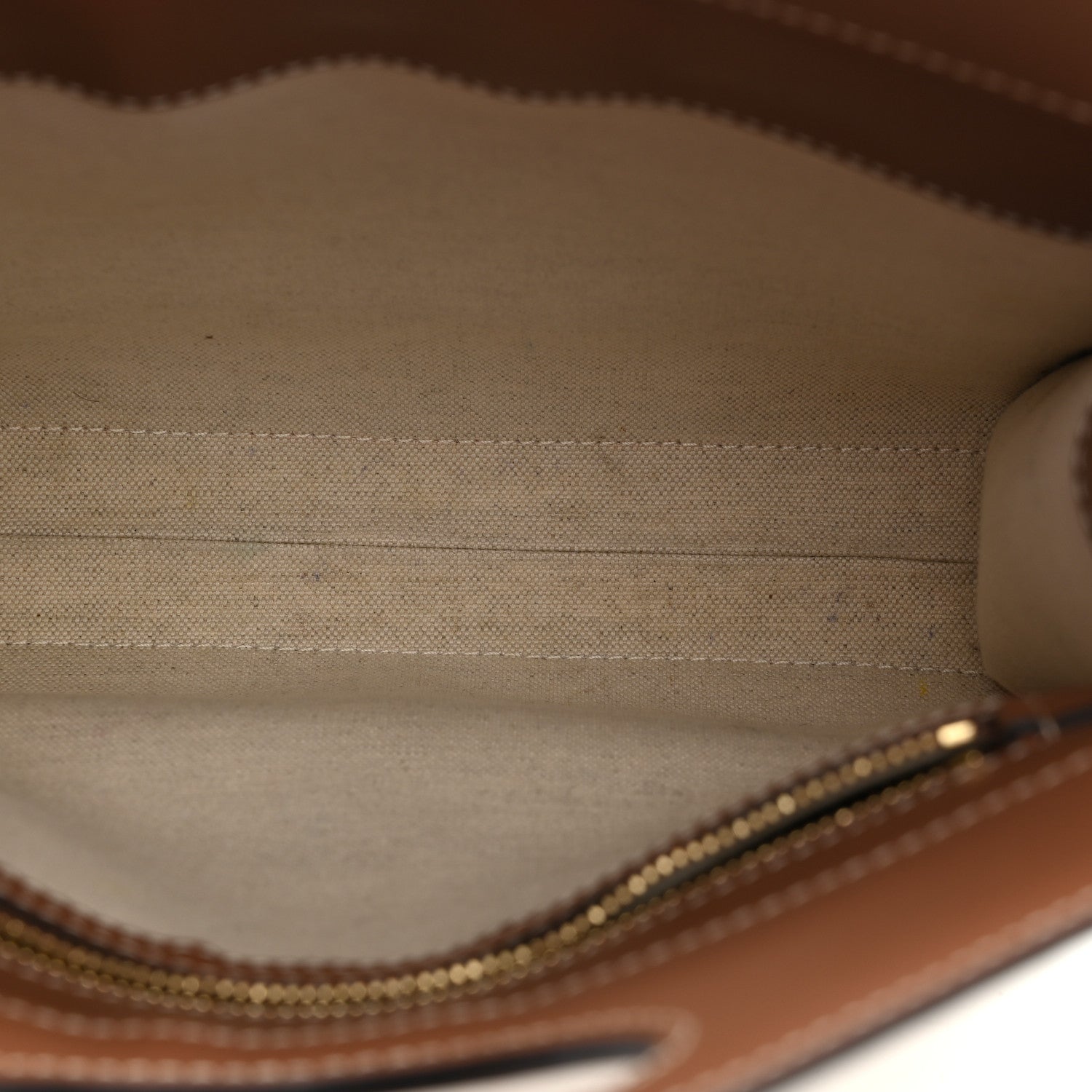 Burberry Canvas Smooth Calfskin Two Tone Mini Pocket Bag Natural Malt Brown 5 of 11