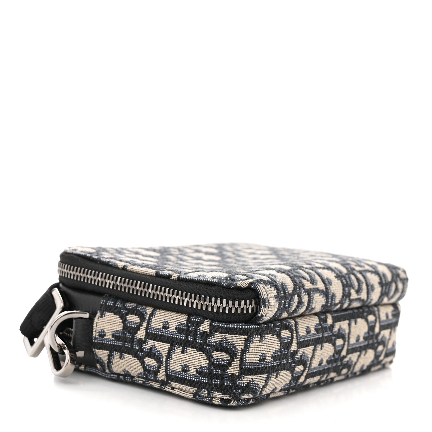 Christian Dior Oblique Pouch Beige Black 4 of 14