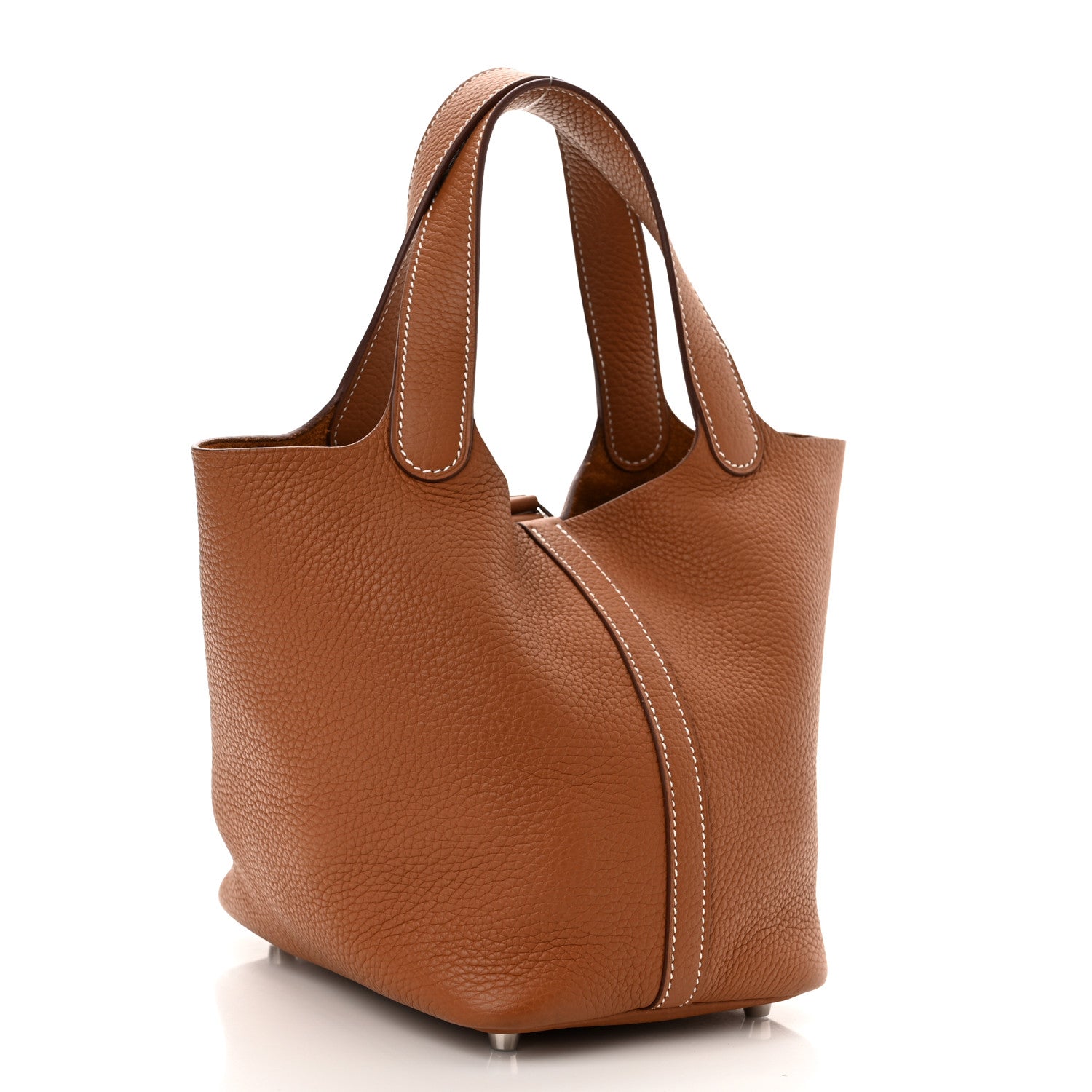 Hermes Taurillon Clemence Picotin Lock 18 PM Gold 3 of 11