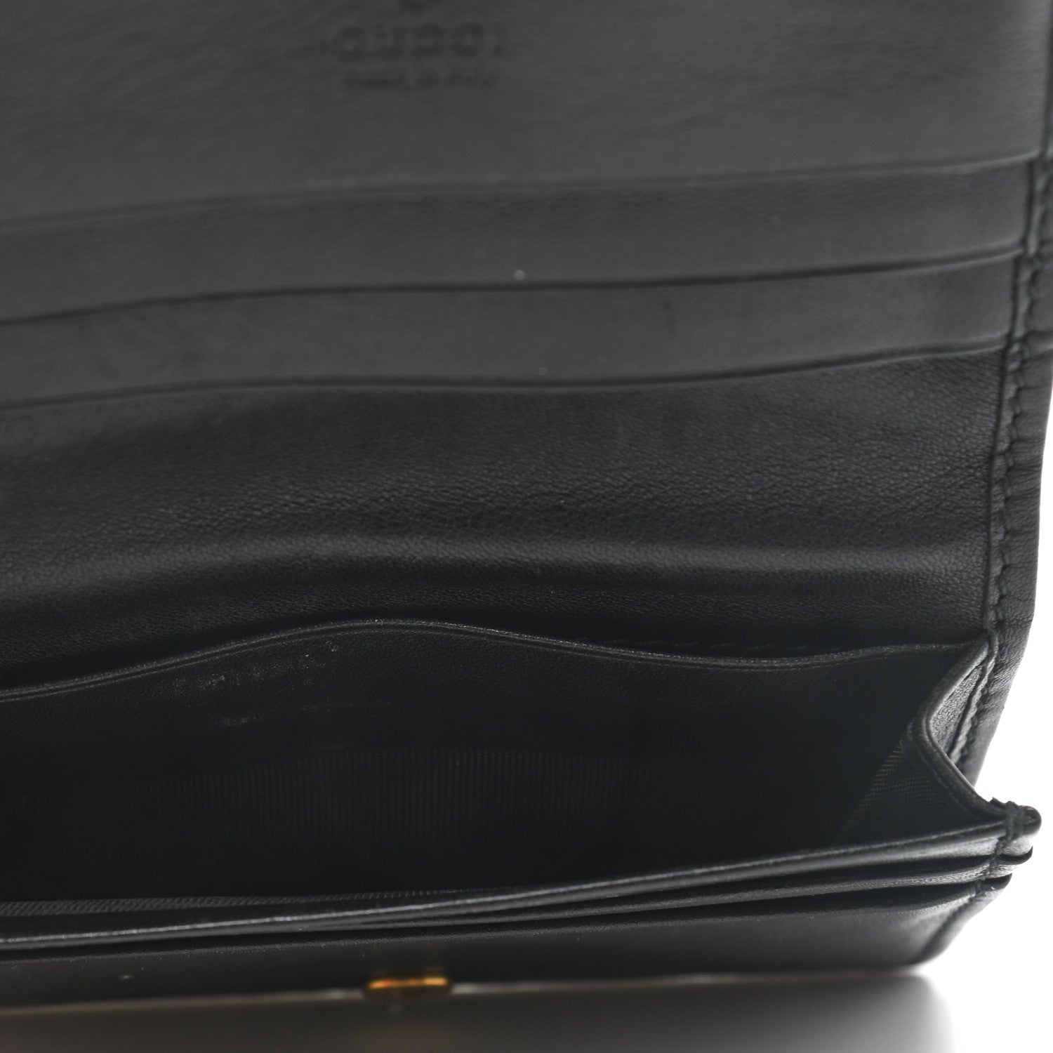 Gucci Calfskin Matelasse GG Marmont Card Case Black White 5 of 8