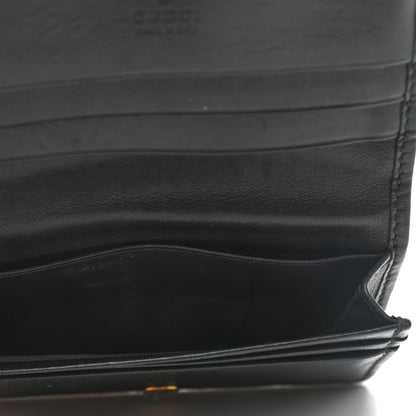 Gucci Calfskin Matelasse GG Marmont Card Case Black White 5 of 8