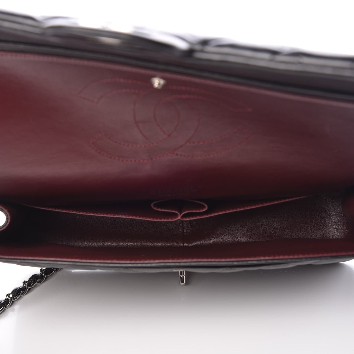 Lambskin Quilted Maxi Double Flap Black