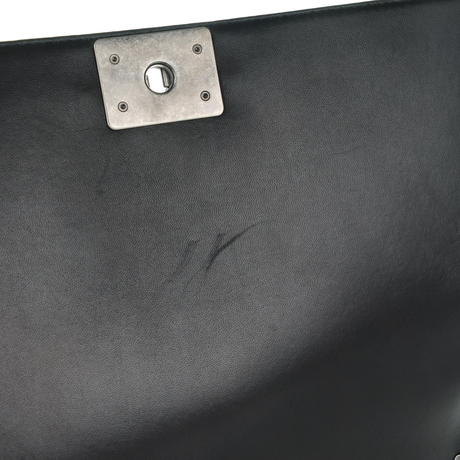 Chanel Lambskin Quilted Large Boy Flap Beige Black 8 of 8