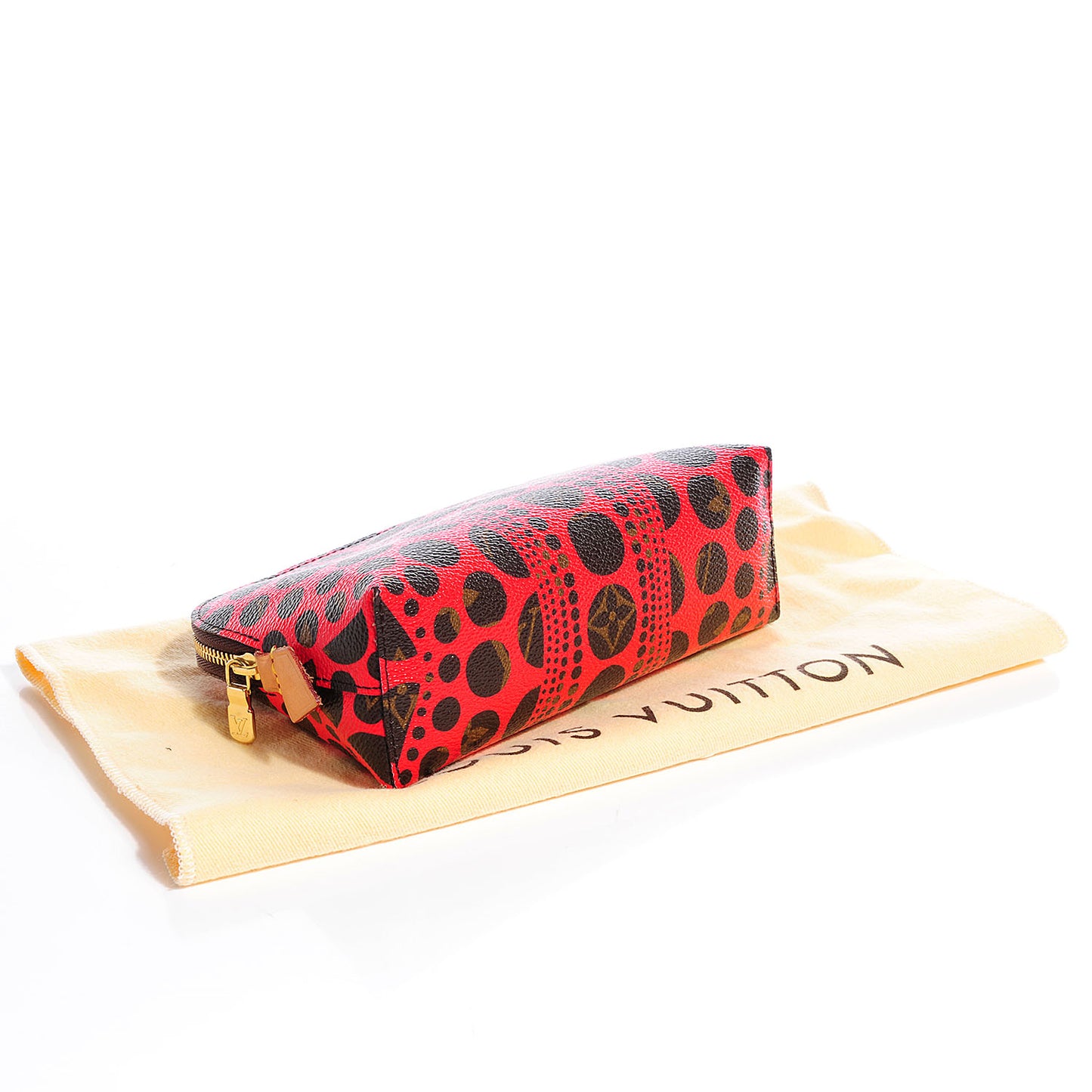 Monogram Kusama Pumpkin Dots Cosmetic Pouch Red