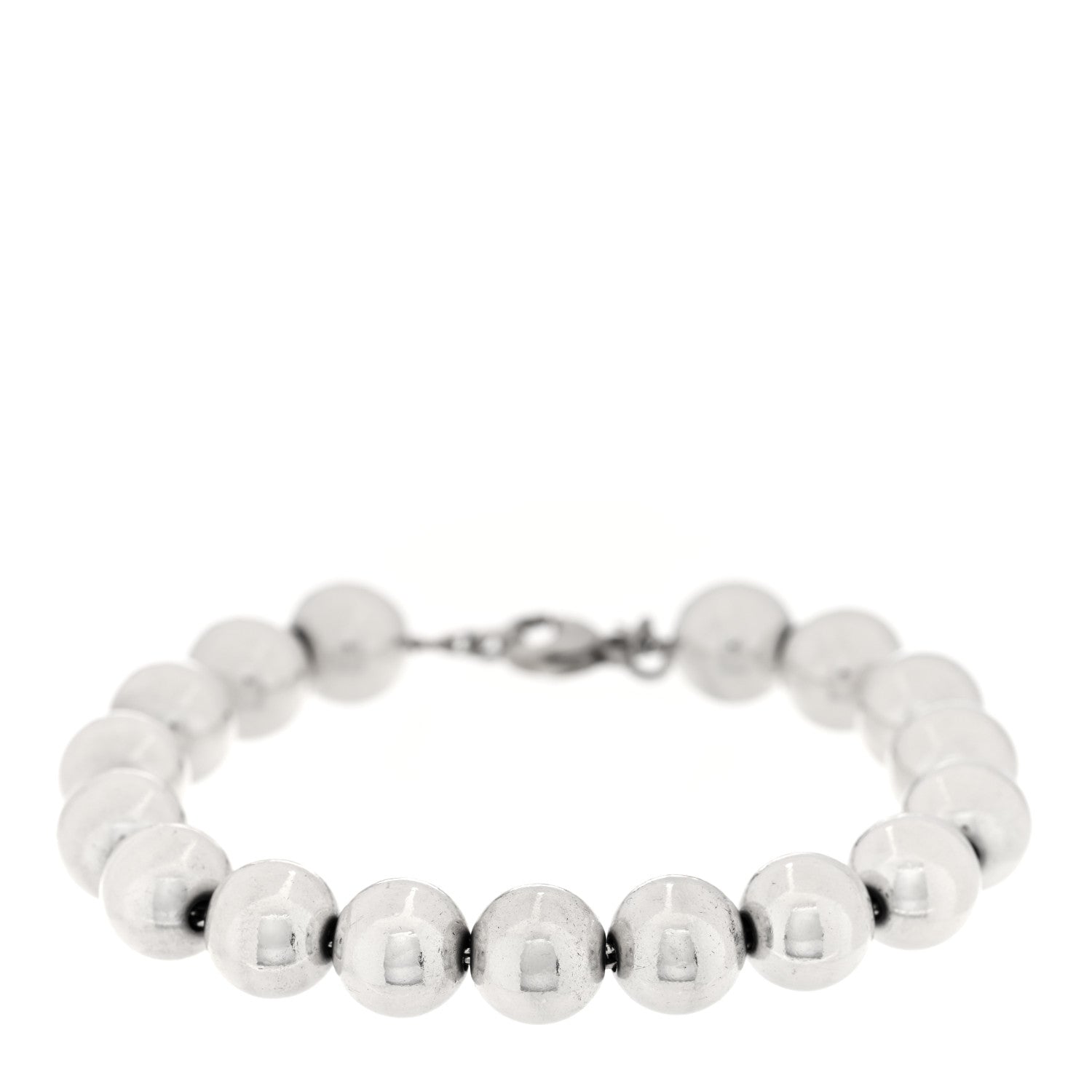 Tiffany Sterling Silver 10mm HardWear Ball Bracelet 1 of 4