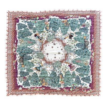 Gucci Silk Square Scarf Multicolor 3 of 5