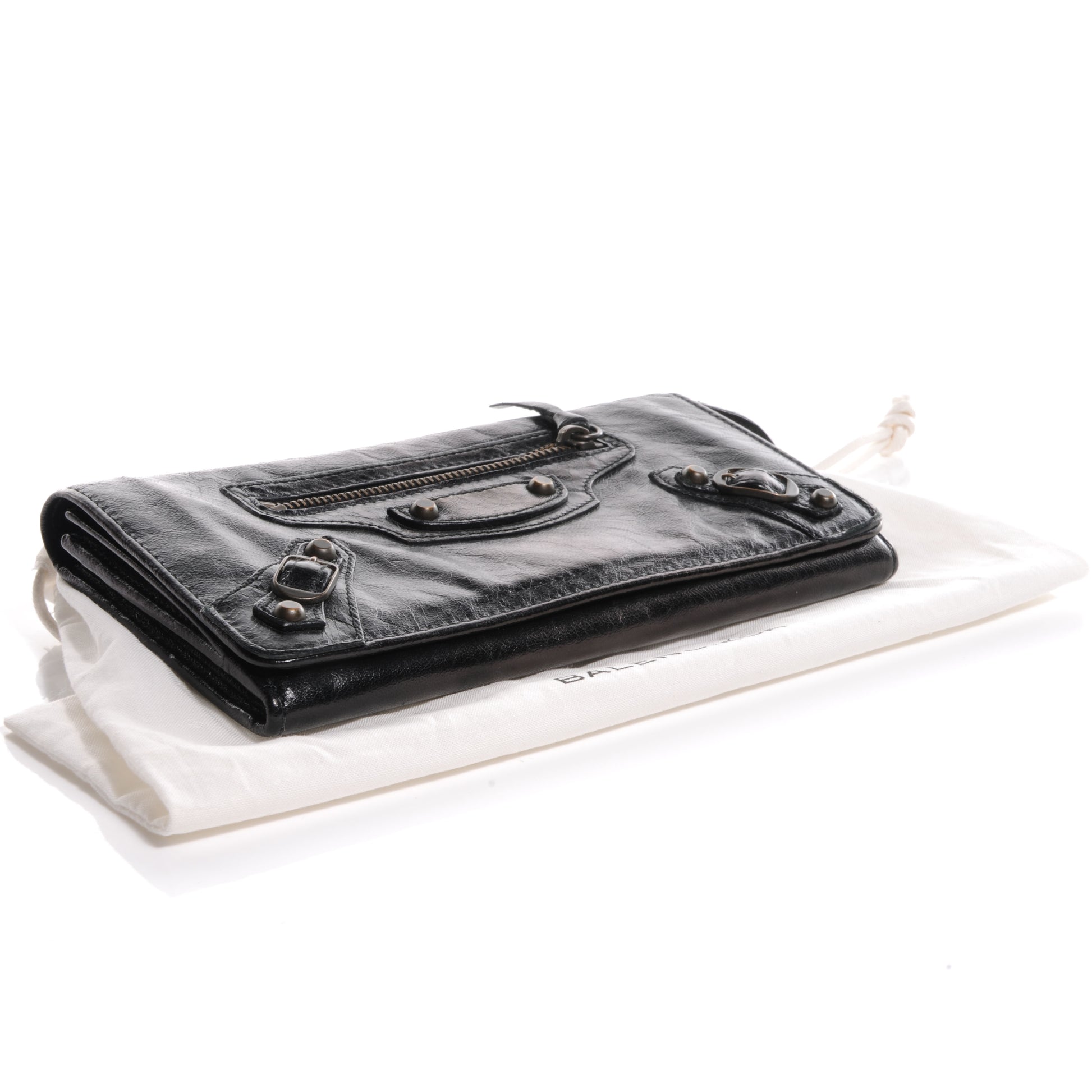 Balenciaga Chevre Money Wallet Black 4 of 8