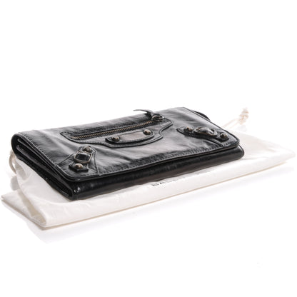 Balenciaga Chevre Money Wallet Black 4 of 8