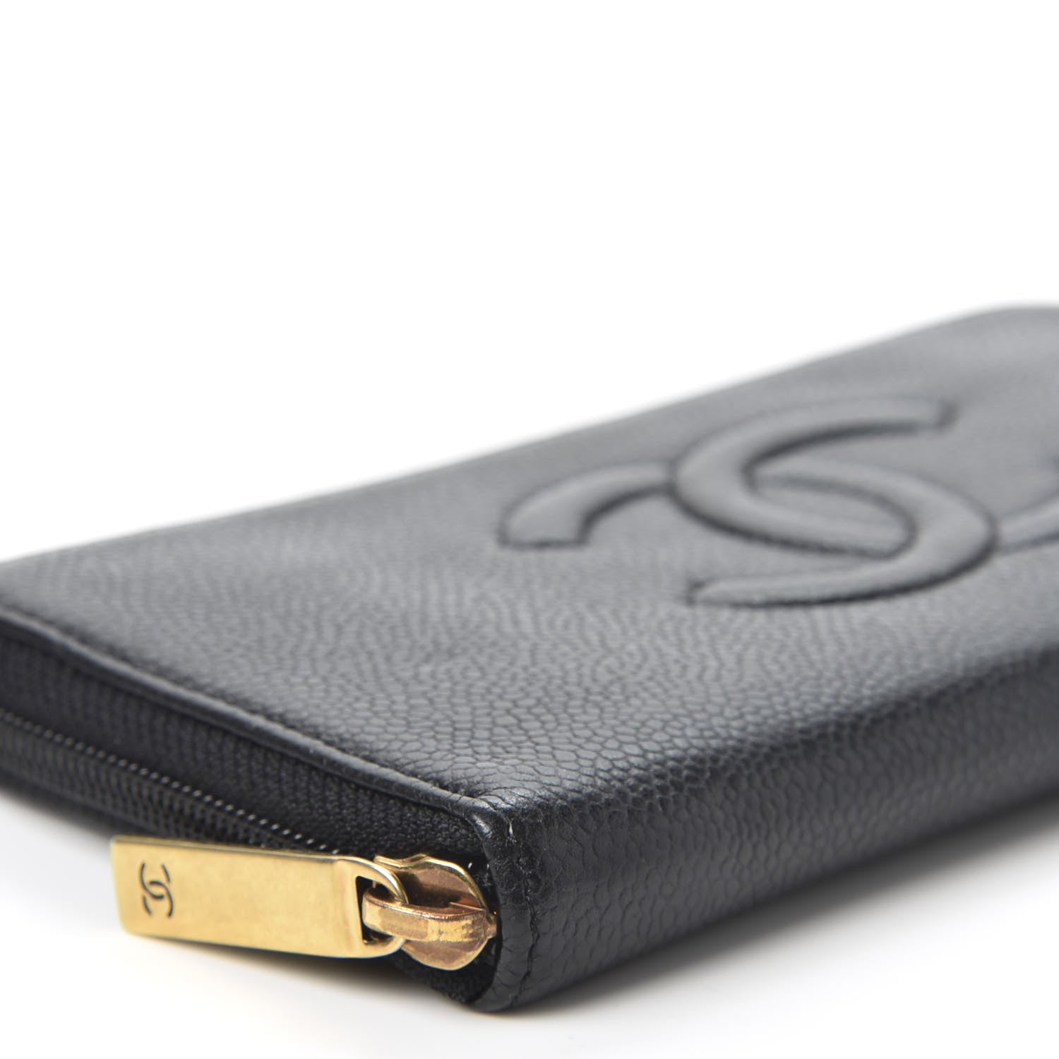 Chanel Caviar Large Timeless CC Zip Around Wallet Black 5 of 11
