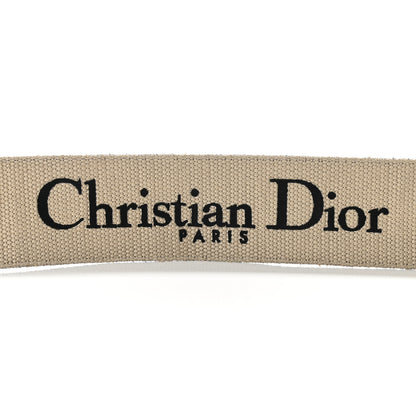 Christian Dior Canvas Embroidered Shoulder Strap Black 4 of 7