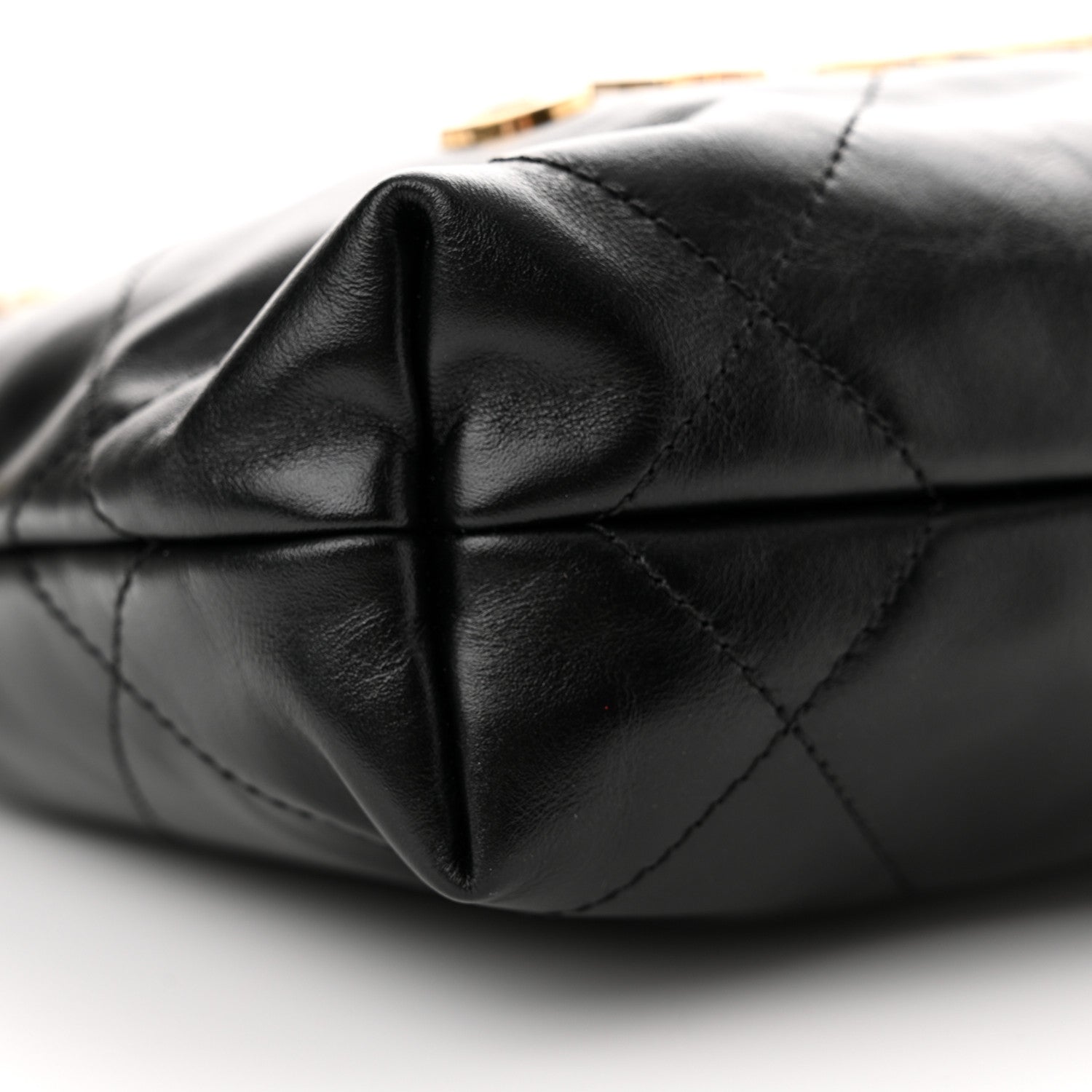 Chanel Shiny Calfskin Quilted Pearl CC Chain Mini Chanel 22 Black 9 of 11