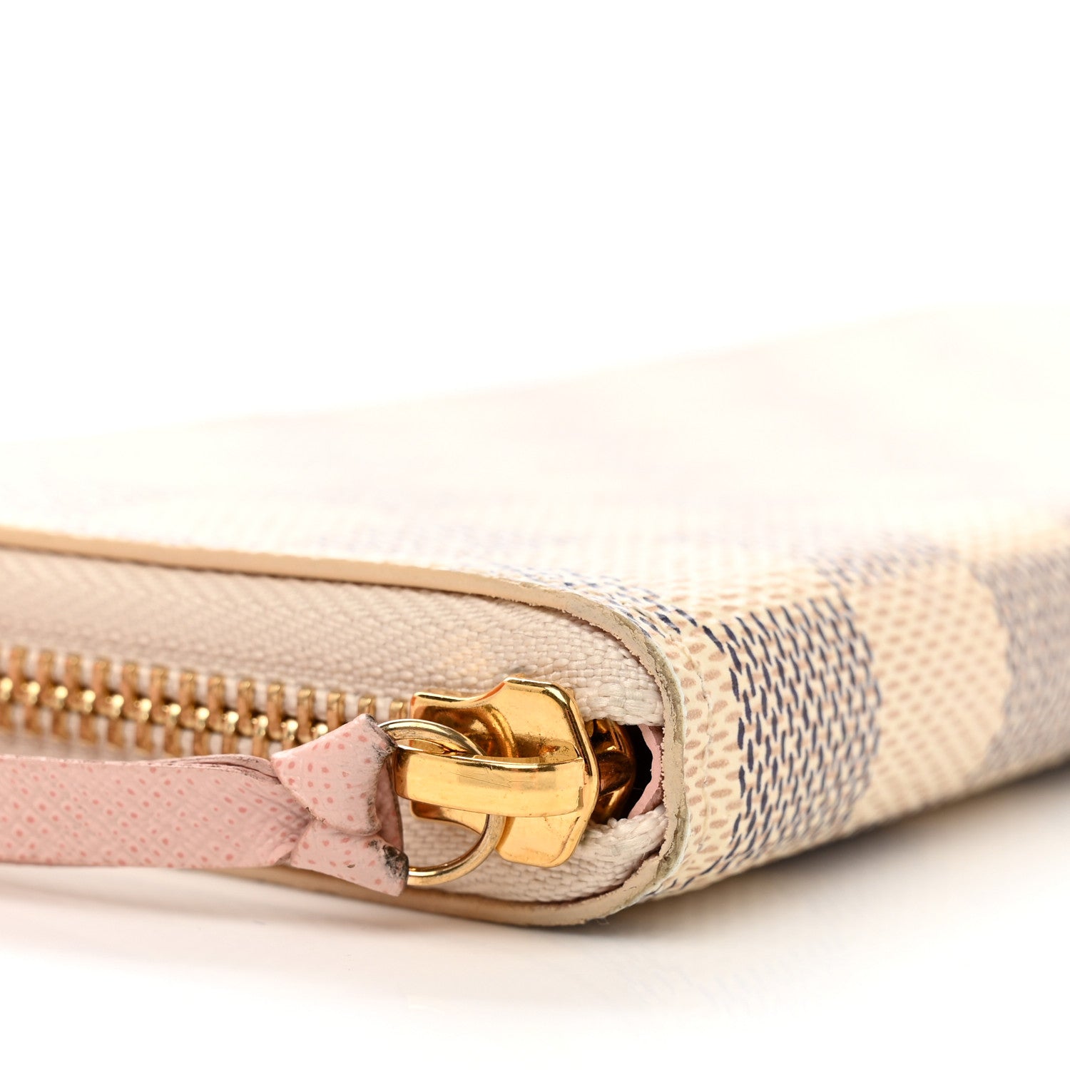Louis Vuitton Damier Azur Clemence Wallet Rose Ballerine 8 of 10