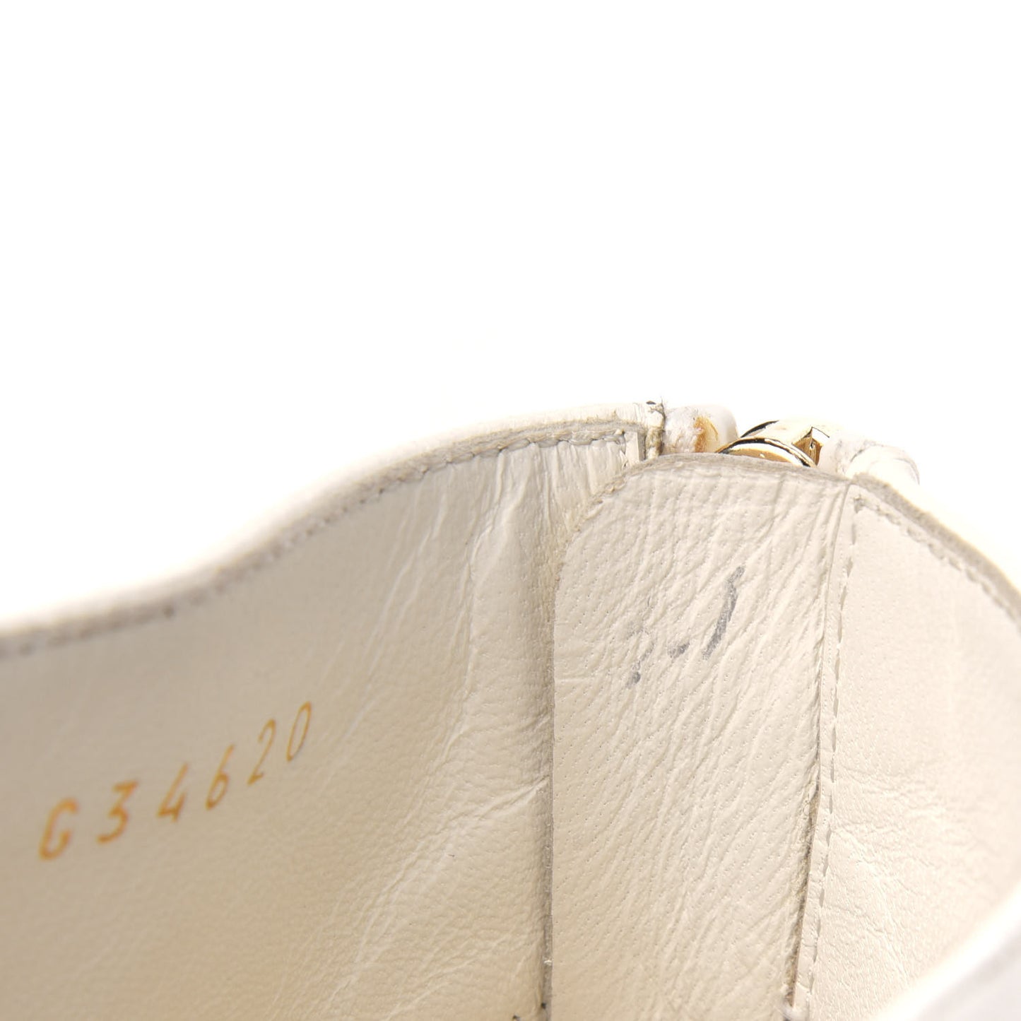 Lambskin Pearl Caged Sandals 38.5 Ivory