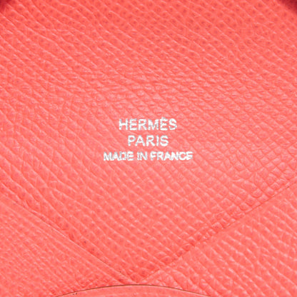 Hermes Epsom Calvi Card Case Rose Jaipur 6 of 7