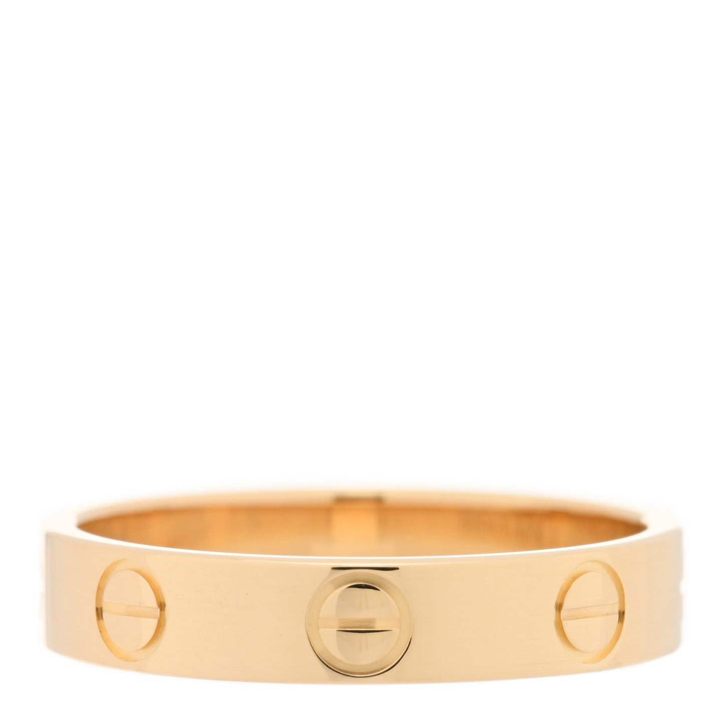 18K Yellow Gold 3.5mm LOVE Wedding Band Ring 51 5.75