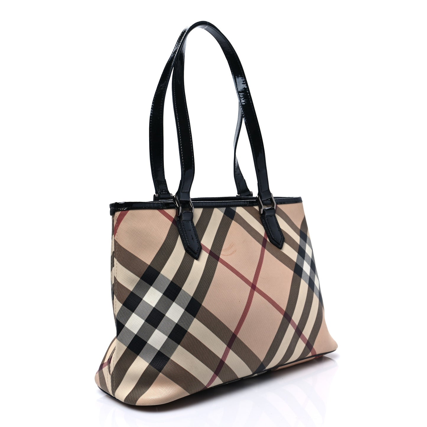 Supernova Check Small Nickie Tote Black