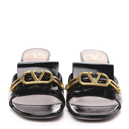 Valentino Garavani Patent VLogo Slides 37 Black 2 of 8