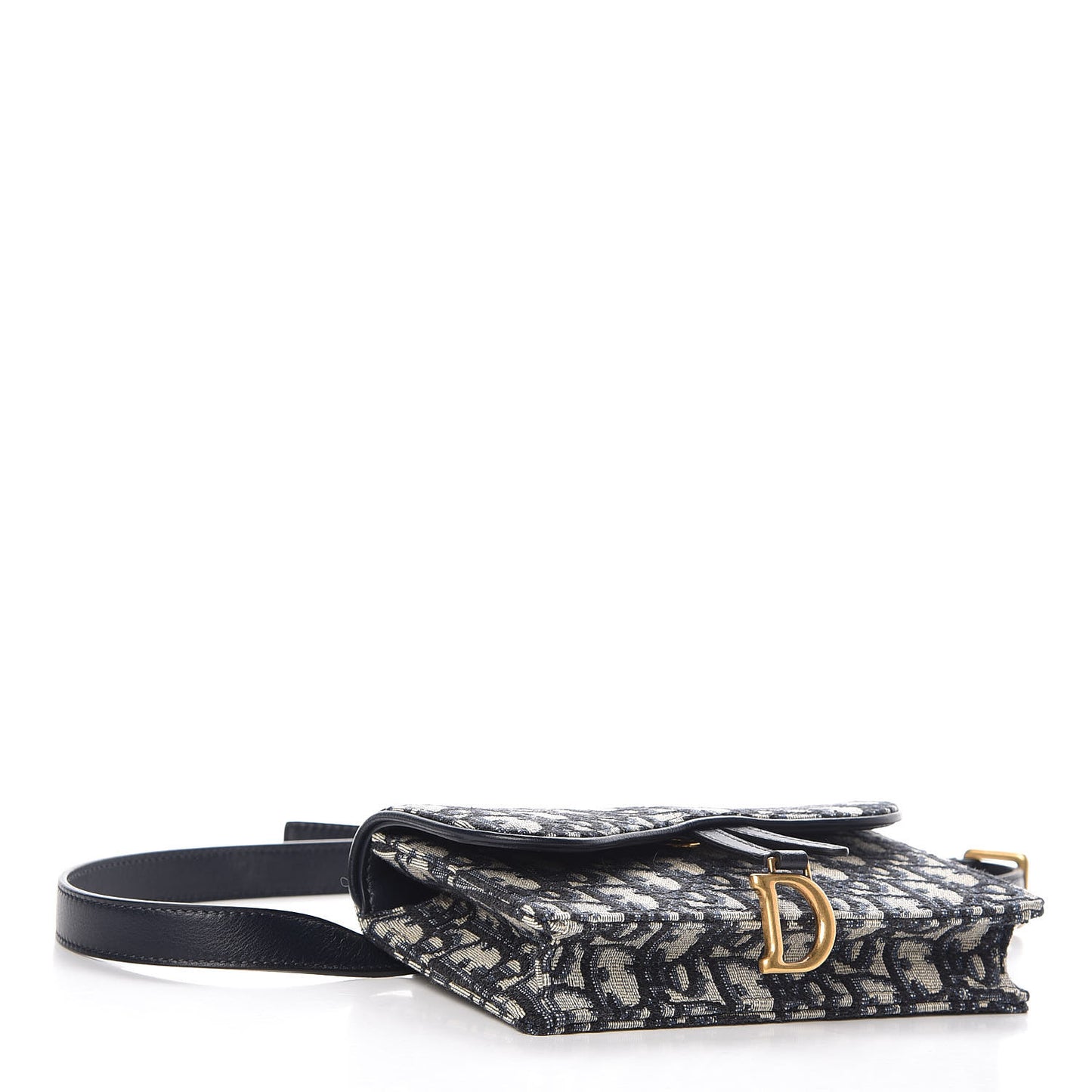 Oblique Saddle Belt Bag Blue