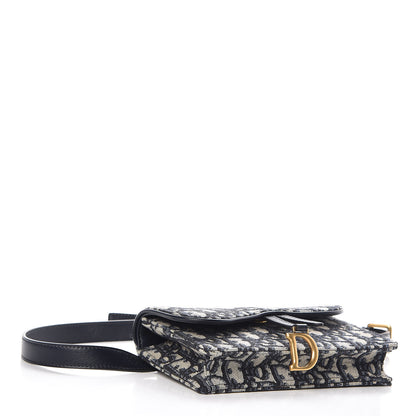 Christian Dior Oblique Saddle Belt Bag Blue 4 of 6