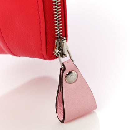 Hermes Lambskin Swift Tohubohu Pouch MM Rose Jaipur Rose Sakura 13 of 14