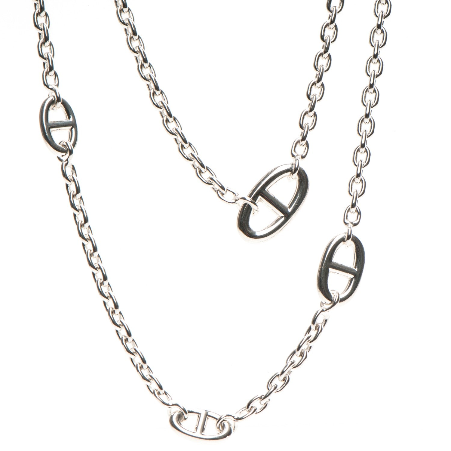 Hermes Sterling Silver Farandole Necklace 120 3 of 5