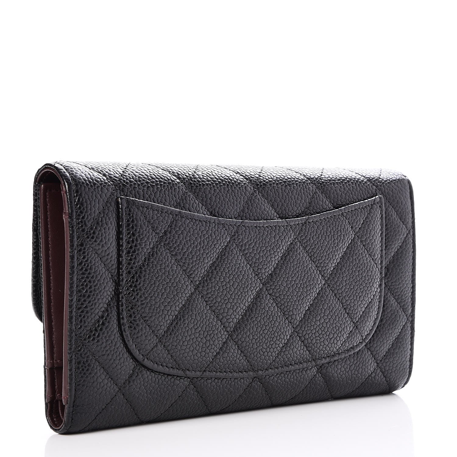 Chanel Caviar Quilted Large Flap Wallet Black 3 of 9