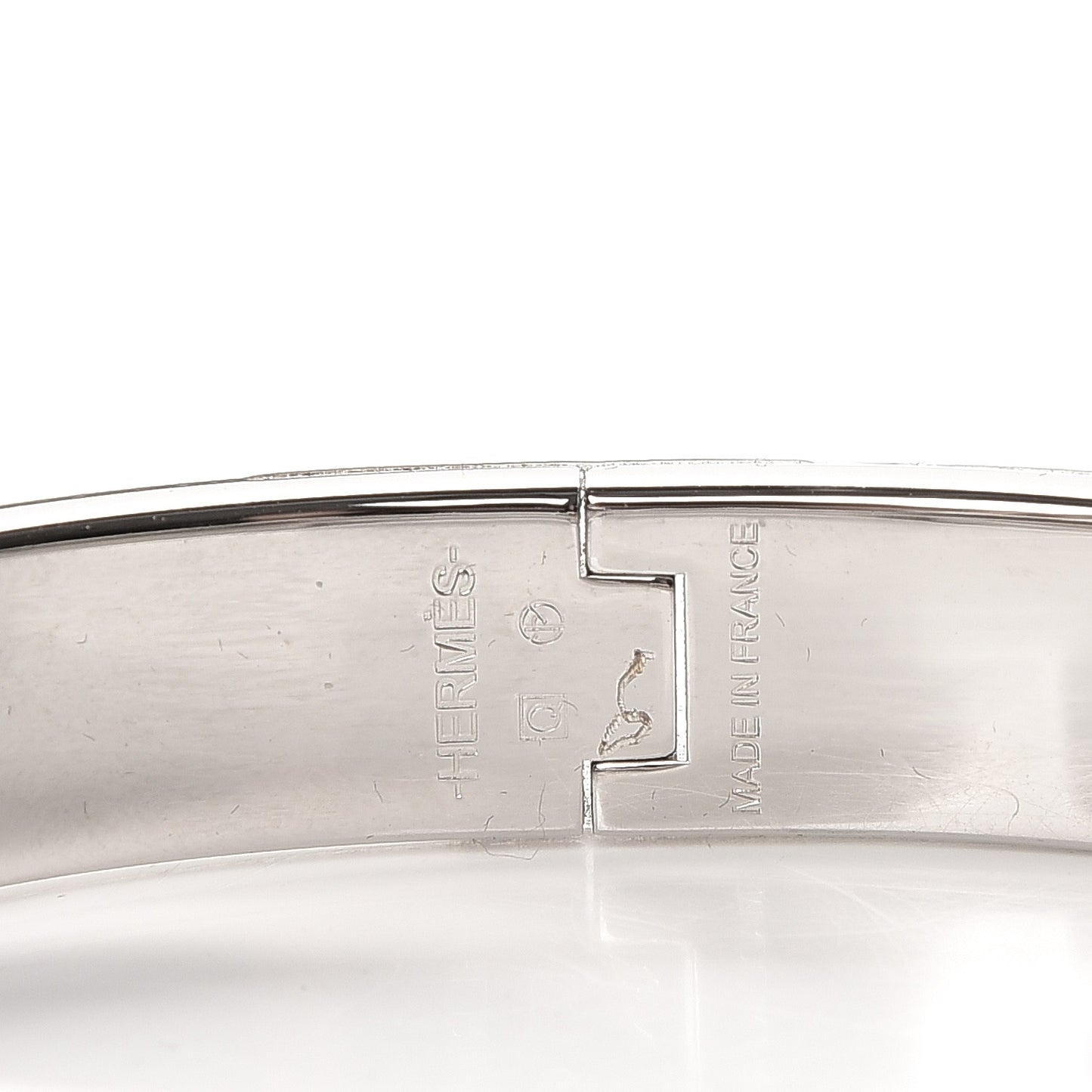 Enamel Narrow Clic Clac HH Bracelet GM Rouge Vif