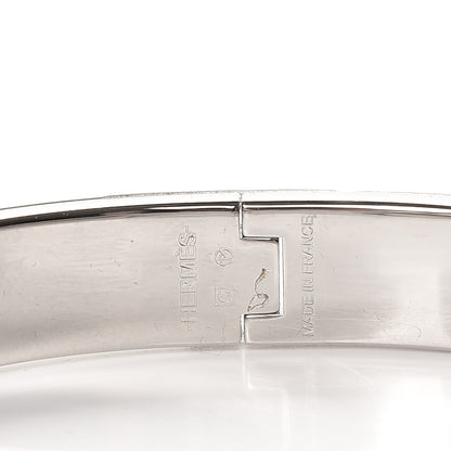 Hermes Enamel Narrow Clic Clac HH Bracelet GM Rouge Vif 3 of 4