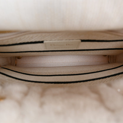 Christian Dior Shearling Cannage Medium Lady D- Lite Ecru 5 of 11